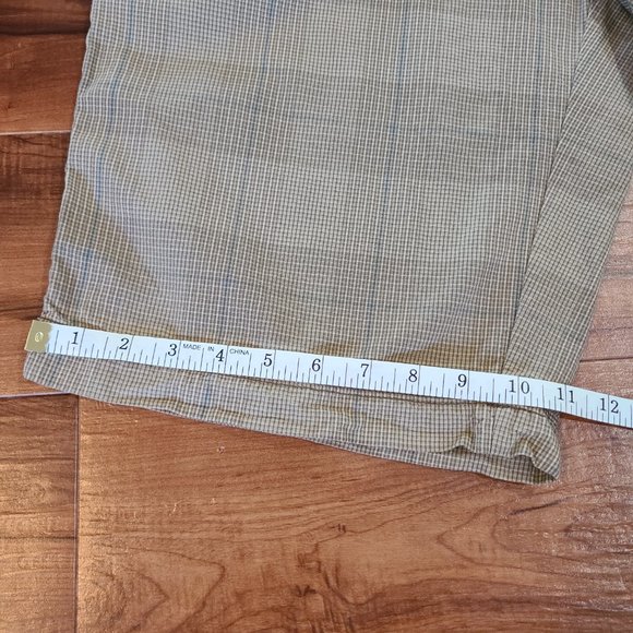 Columbia Shorts Mens 36 OmniShade Ripstop Flat Front Long Bermuda Mini Plaid - Picture 9 of 10